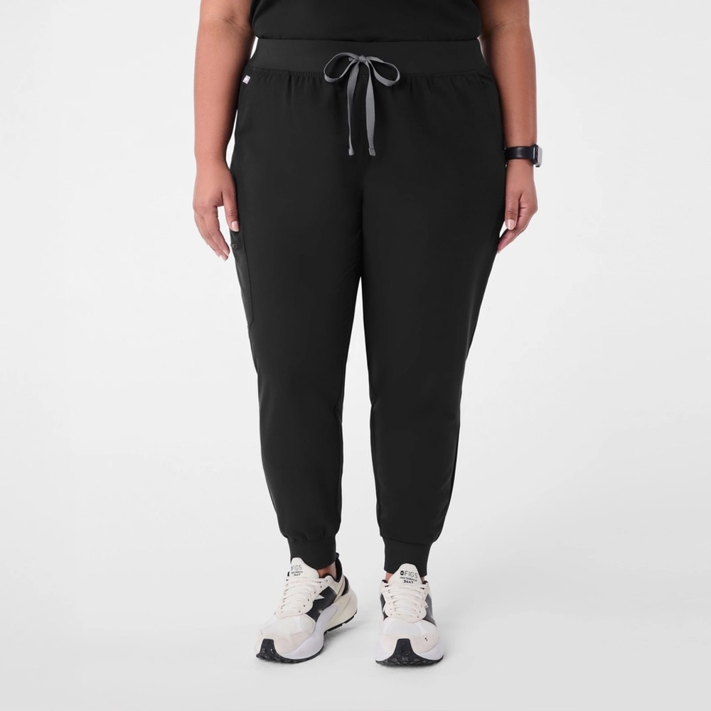Figs Black Drawstring Scrub Pants